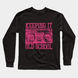 Old School Cassette Player Long Sleeve T-Shirt